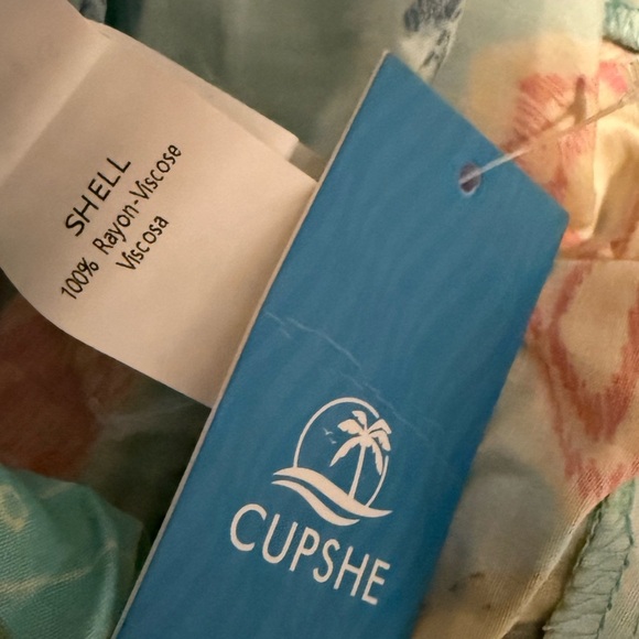 Cupshe Tropical Dolman Sleeve Casual Mini Dress - Picture 9 of 9